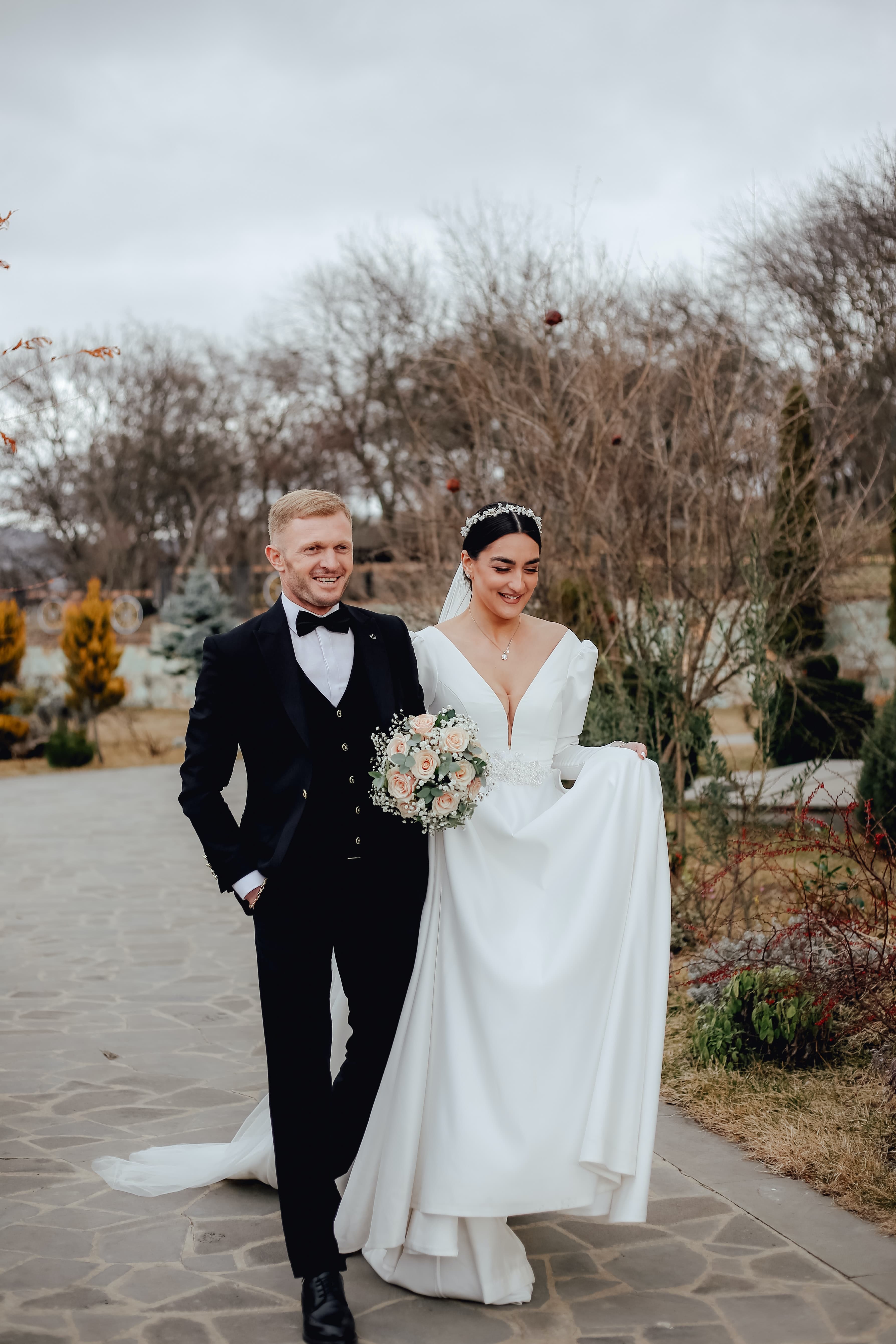 Foto von einem Hochzeitspaar