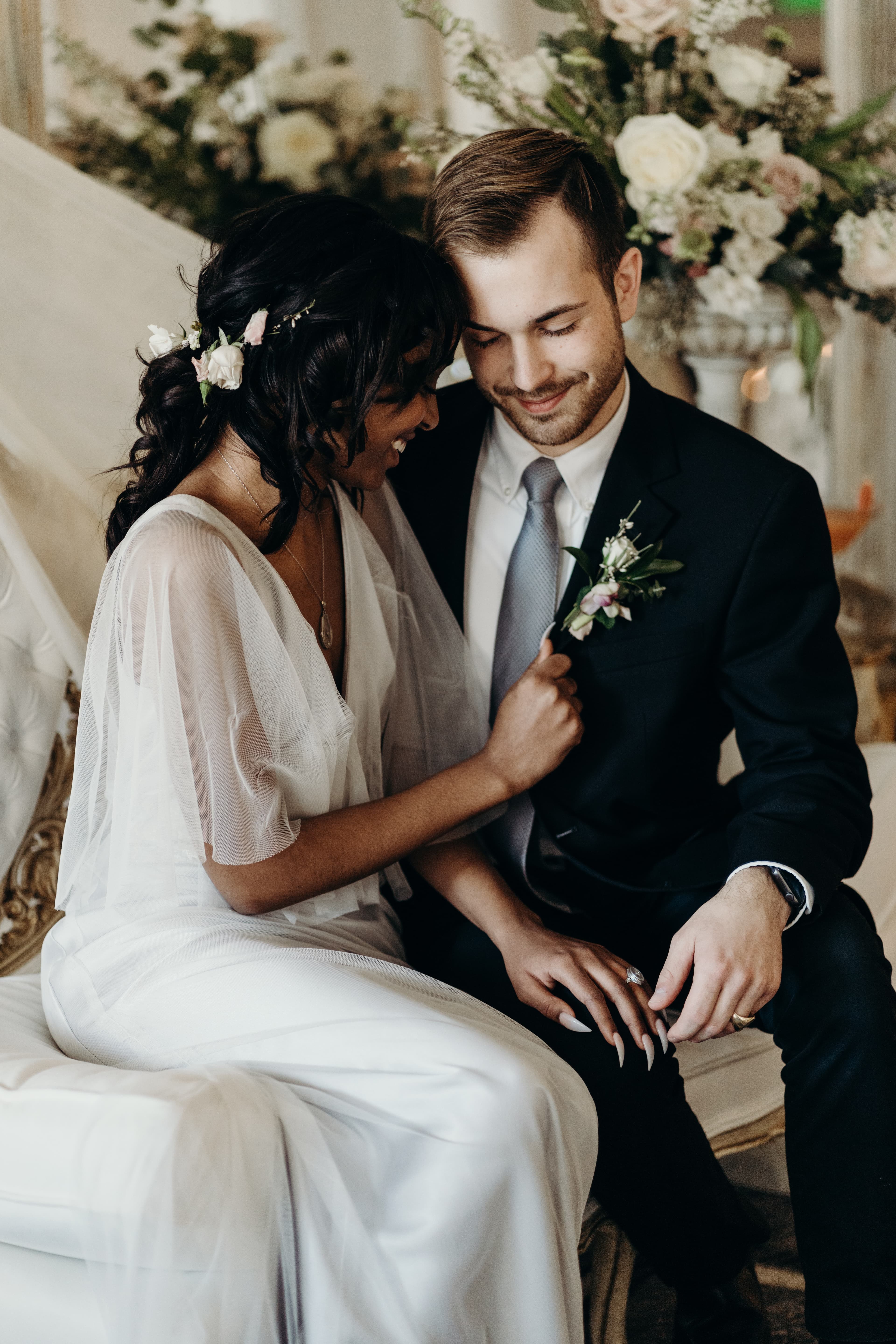 Foto von einem Hochzeitspaar
