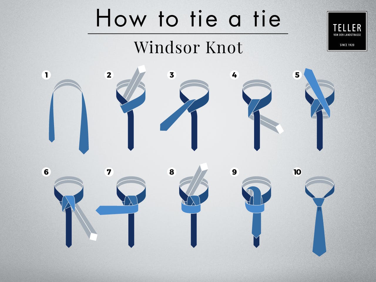 Anleitung für das Binden des Windsor Knoten